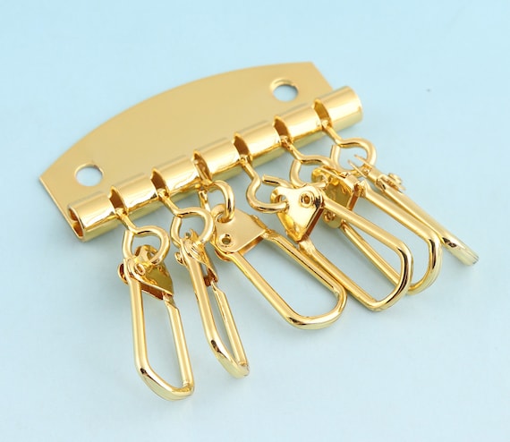 Row Key Clasp Gold Keychain 1/2pcs 48mm Keychain Wallet Key Ring Key Holder  Pendant Accessories Purse Hardware Key Chain Wholesale -  UK