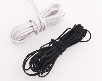 2mm Trim Round Elastic cord Nylon Elastic Cord Spool Stretch String DIY Elastic Bands Sewing Elastic rope Stretch cord