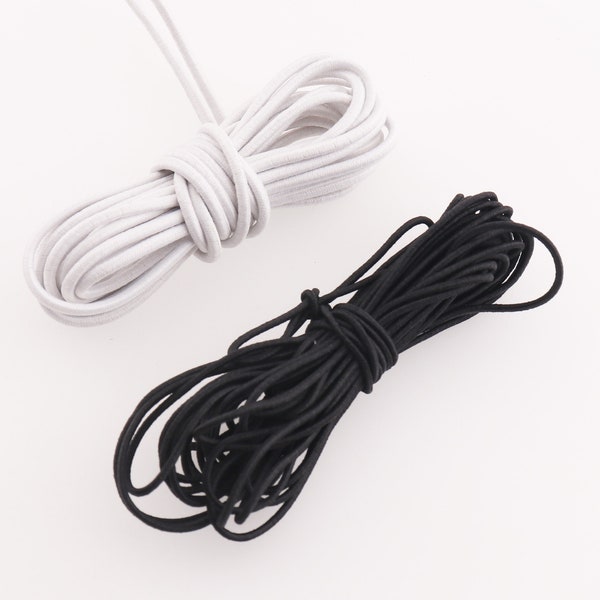 2mm Trim Round Elastic cord Nylon Elastic Cord Spool Stretch String DIY Elastic Bands Sewing Elastic rope Stretch cord
