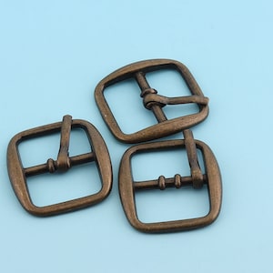 Mini Antique Bronze Belt Buckle 6 pcs 18mm Adjuster Buckle Tri Bar Buckles Strap Buckle Adjuster Slider Hanbadg Accessories
