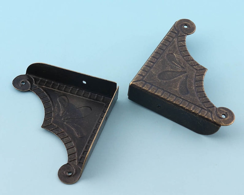 Antique Bronze Corners 8pcs50mm Embossed Corner Decorative Etsy