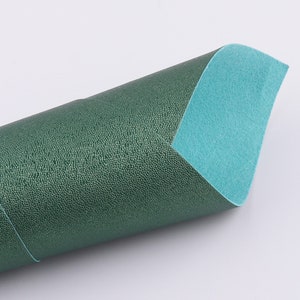 Hunter Green Faux Leather Sheets 5pieces Size A4 Synthetic Leather Soft Vegan Leather Crafts Leather Fabric PU Leather Supplies