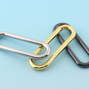 Mittlere ovale Ring Metall ovale Schnalle 6pcs 1 1/4"(32mm) Gürtelgurt Schnalle Webbing Ring Handtasche Hardware Accessiores