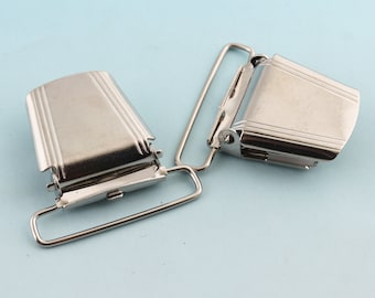 Zilveren jarretel clips 6pcs 36*36mm metalen kam clips dummy clips fopspeen clips jarretel schuifregelaars jarretel aanbod