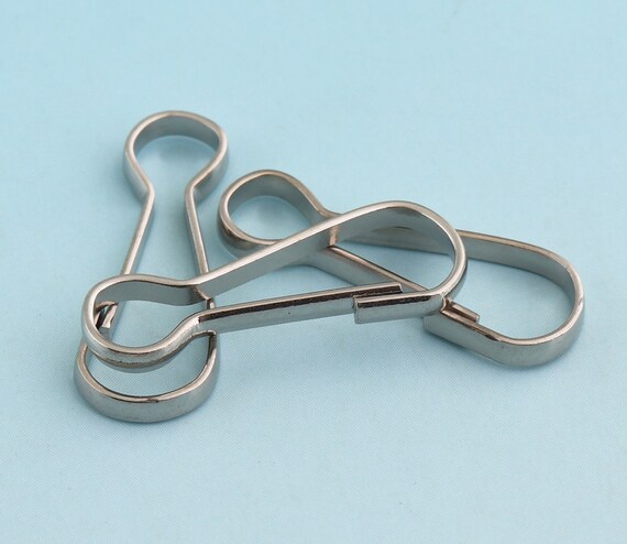 Lanyard Hook Clips Hook 100pcs Silver Lanyard Clasp Tone Clasp for ID Card  Key Chain Hook Mini Clips for Mask Lanyard 11mm/16mm/20mm 