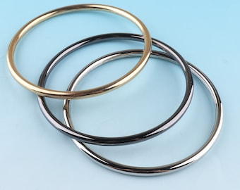 Silver O Ring 6pcs 90 mm Metal O Buckle Bag Strap Buckle Webbing O Ring Large O rings Handbag Accessories Leather Craft Hardware