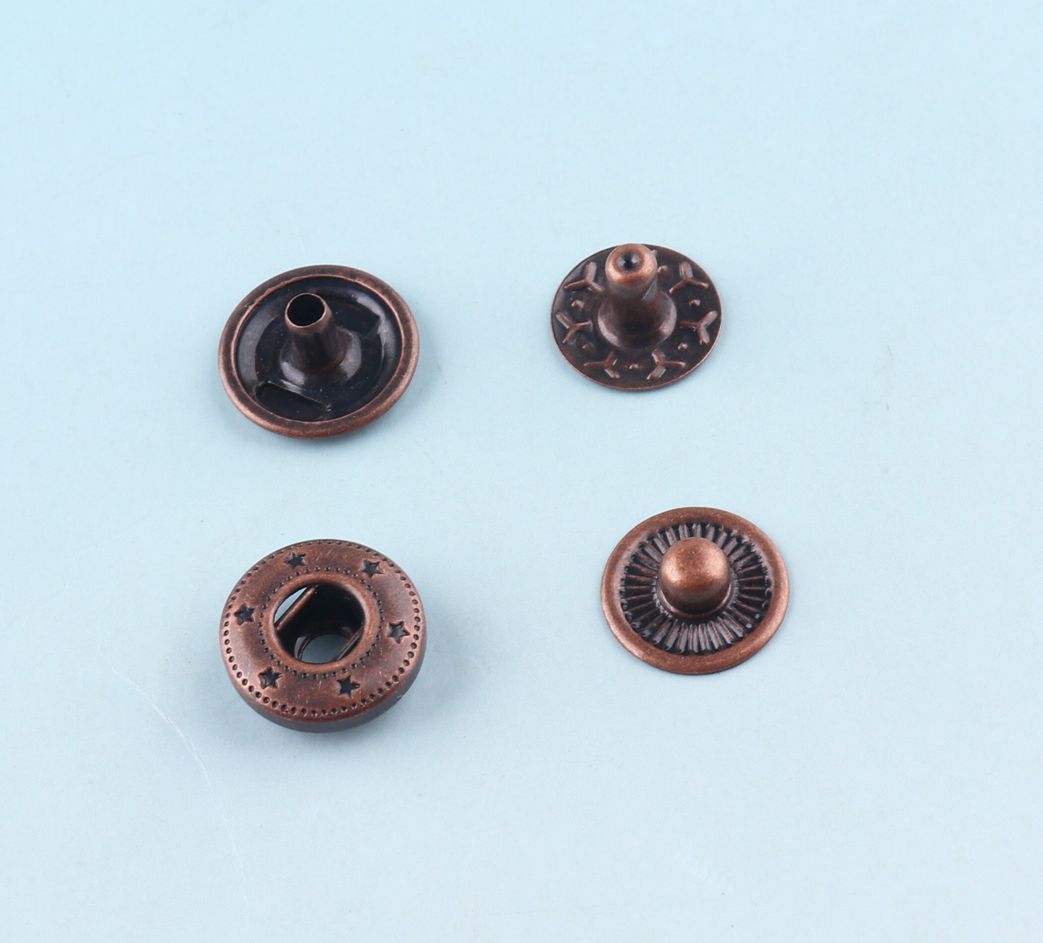 Copper Snap Buttons 50sets 10mm/12mm snap Studs Spring Popper Etsy
