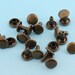 Antique Bronze Rivets 100sets 11*9mm Metal Button Double Capped Rivets ...