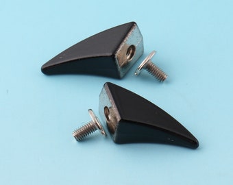 Black Screw Rivets  1"（25mm) Spike Screwback Studs Metal Button Screw Studs Leather Craft Hardware Accessories Purse Notion
