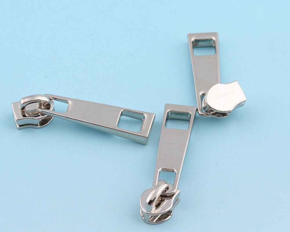 8 1000pcs Metal Zipper Head Zipper Slider Head Zip Slider Zipper Teeth  Replacement Luggage Accessory 