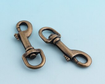 Swivel Clasp Antique Bronze Snap hook 6pcs 52*12mm Metal Swivel hooks Lobster Clasp Bag Hardware Purse Notions