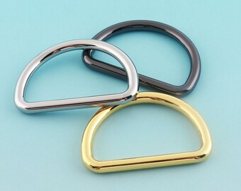6pcs 17mm D rings Metal D Ring Belt Buckle Purse Loop Bag Clasp Leather Craft Accessories Webbing Hardware-4pcs