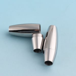 Silver Magnetic Clasps 5MM Bracelet Clasp Stainless Steel Magnetic Closure for Bracelet Making DIY Wholesale