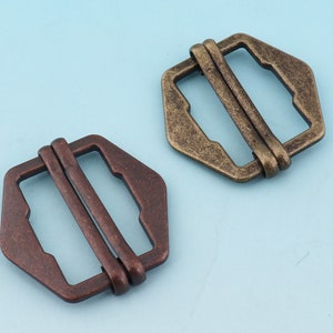 Copper Adjuster Buckle Slider Buckle 10 pcs 1 &quot;(25 mm) Metal Dungaree Buckle Adjuster Slide Belt Buckle Webbing Connector Bag Hardware