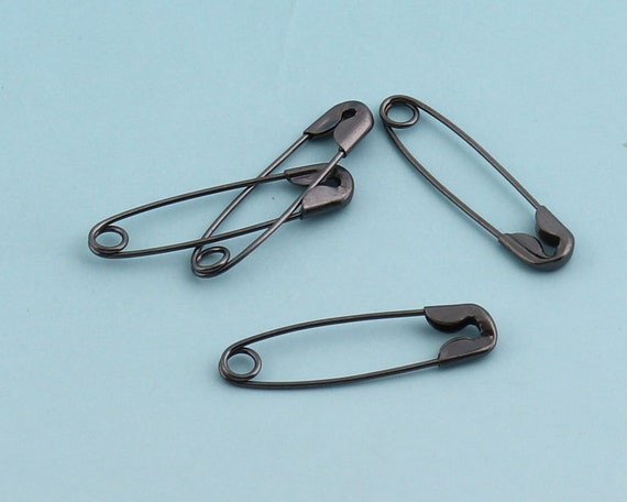 Black Safety Pins 200pcs 225mm Mini Bulb Safety Pins Plated Pins Hang Tags  Shawl Pins Sewing Safety Pins Supply 