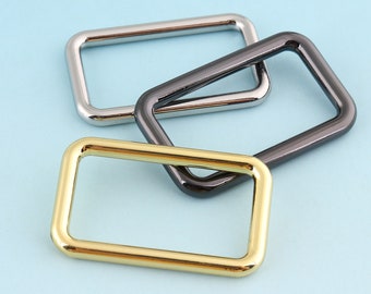 Metall Rechteck Schnalle Ring für Tasche Gürtel Loop Band Webbing Ringe Geldbörse Hardware, verschiedene Größe mit 25mm/30mm/32mm/40mm