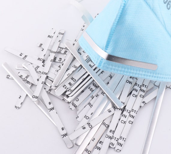 Clip Per Naso Metalliche Con Rivestimento In Plastica Per Mascherine Fai-da-te - 10/20 Pezzi UK