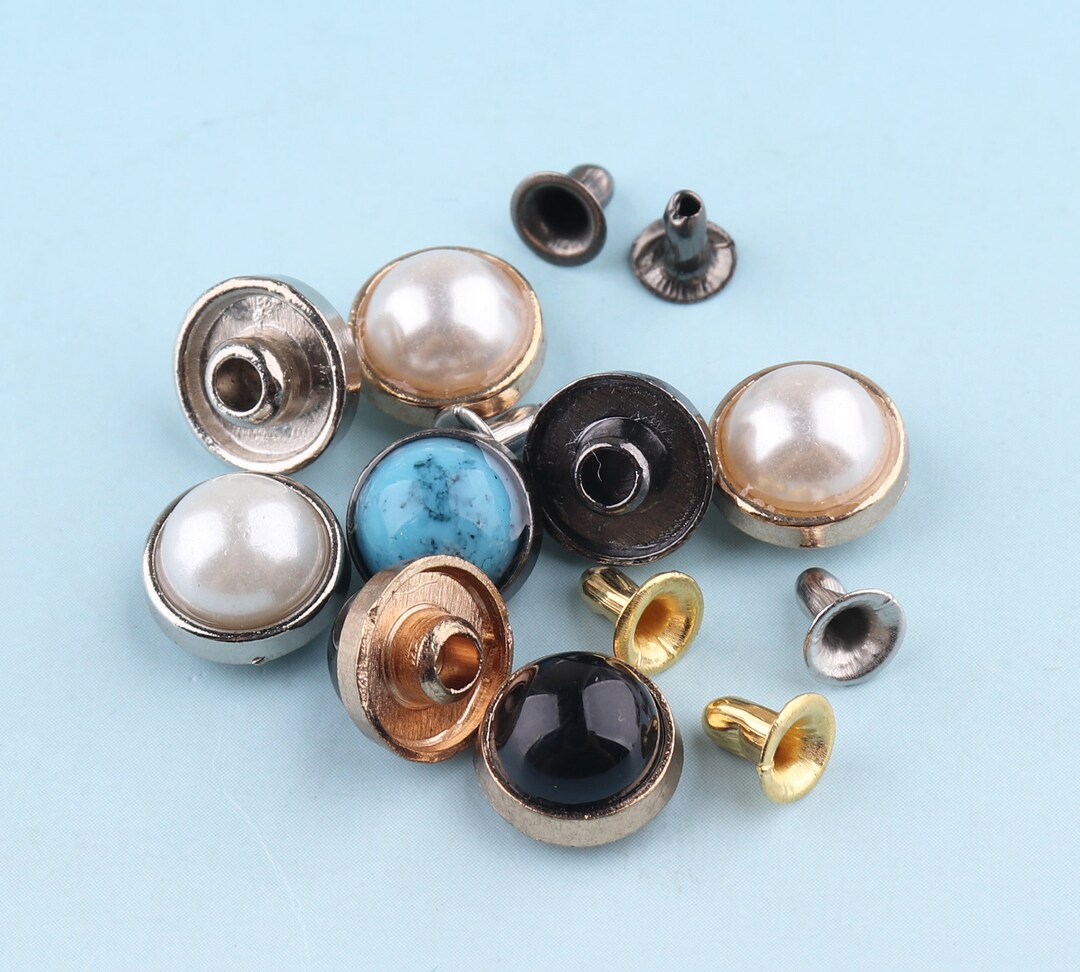 Double Caped Rivets 10mm Colorful Rivets With 3 Setting Tools Metal ...