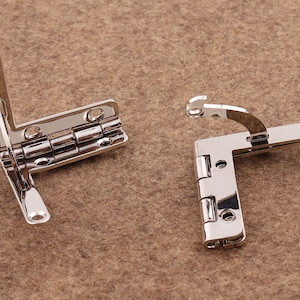 ニッケルヒンジ 8個 45*40 mm キャビネットヒンジ ボックスヒンジ 装飾ヒンジ 木製ボックスヒンジ ボックスハードウェア ヒンジサプライ