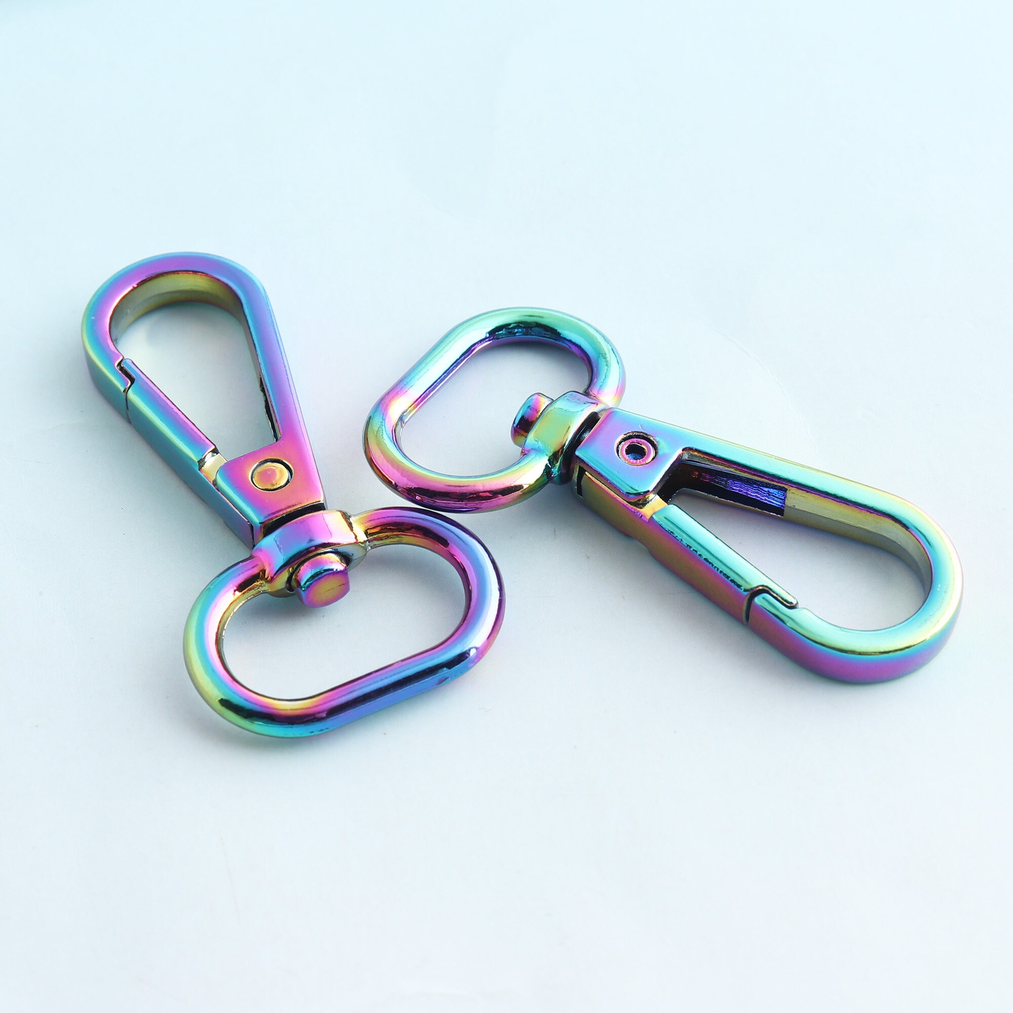 Push Gate Swivel Clasp Rainbow Lobster Clips 20mm Snap Hook Etsy Canada