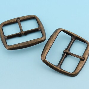 Antique Bronze Belt Buckle 10pcs 38*36mm Adjuster Buckle Tri Bar Buckles Strap Buckle Adjuster Slider  Bag Making Accessories