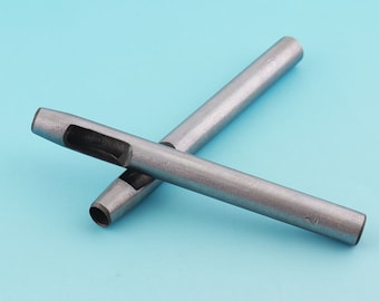 Durable Steel Hole Puncher 7mm Hollow Puncher Tool Hole Maker for Leather Crafts Leather Tool Hole Punch