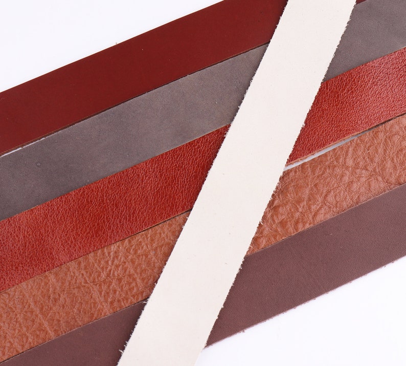 Cowhide Leather Strap 125mm Leather Strips Genuine Etsy