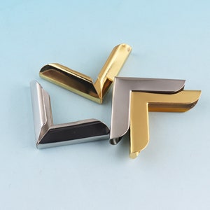 20pcs  32mm Gold Decorative Corners Silver Book Corners Protector Metal Corner Protector Tips Bracket Handbag Craft
