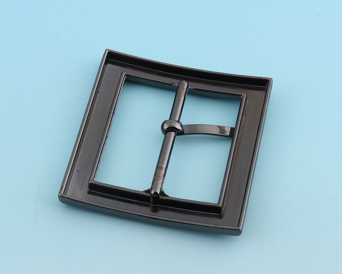 Large Gunmetal Belt Buckle 38mm Adjuster Buckle Tri Bar Etsy