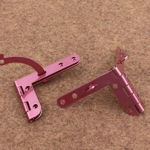 Silde scharnieren kabinet scharnieren-8pcs-vak scharnieren paarse scharnieren decoratieve scharnieren hout vak scharnieren vak hardware