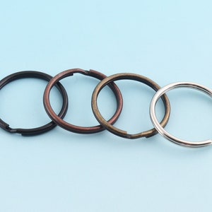 Key Split Ring 200pcs 1&quot;(25mm) Key rings O ring Large Key Fob Ring Metal Split Ring for Key Chain Wholesale Key Ring Findings