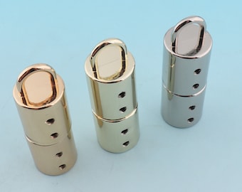 End caps 6 pcs 15 mm(IN) Barrier Rope Hook Gold Barrier Rope Fittings Tassel Ends Rope End Stopper Cord End Caps Leather Cord Ends