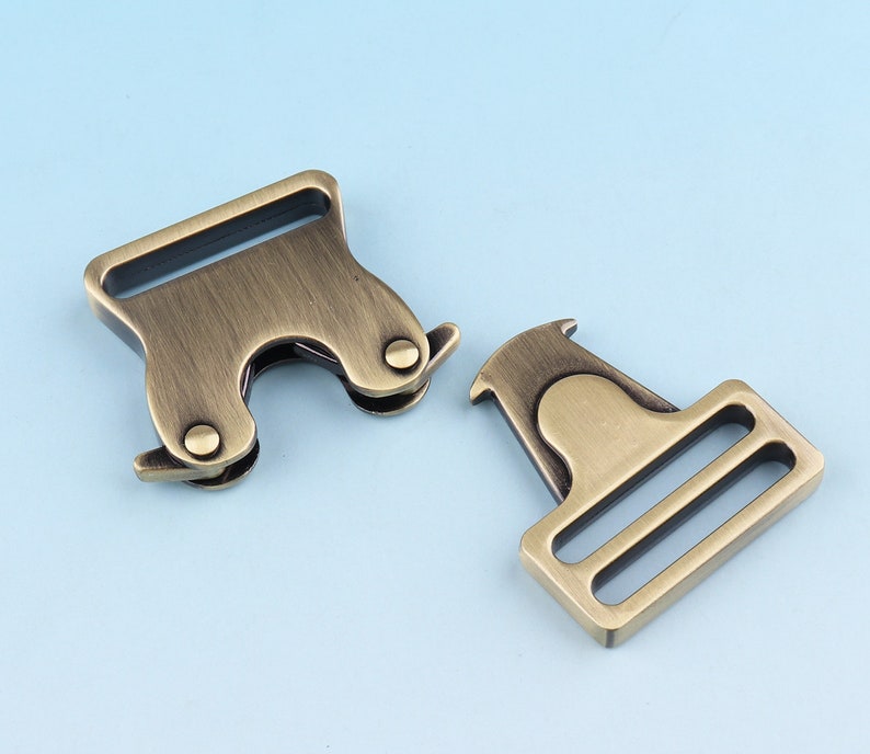 Side Release Buckle 1.5inch ZINC ALLOY Adjuster Buckle Antique Etsy