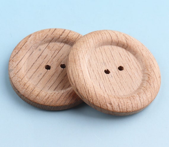 10pcs 40mm Wooden Buttons Craft button Coat Buttons Two holes Large Buttons  Sweater Button Sewing Buttons Novelty Buttons