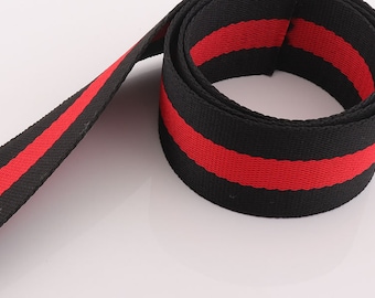 Stripes Straps Webbing 38MM  Leash  Webbing Canvas Webbing Key Fobs Strap  Webbing belt for Totes, Backpacks,Bag