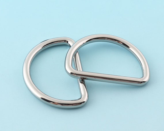 Silver D Ring 1 1/8