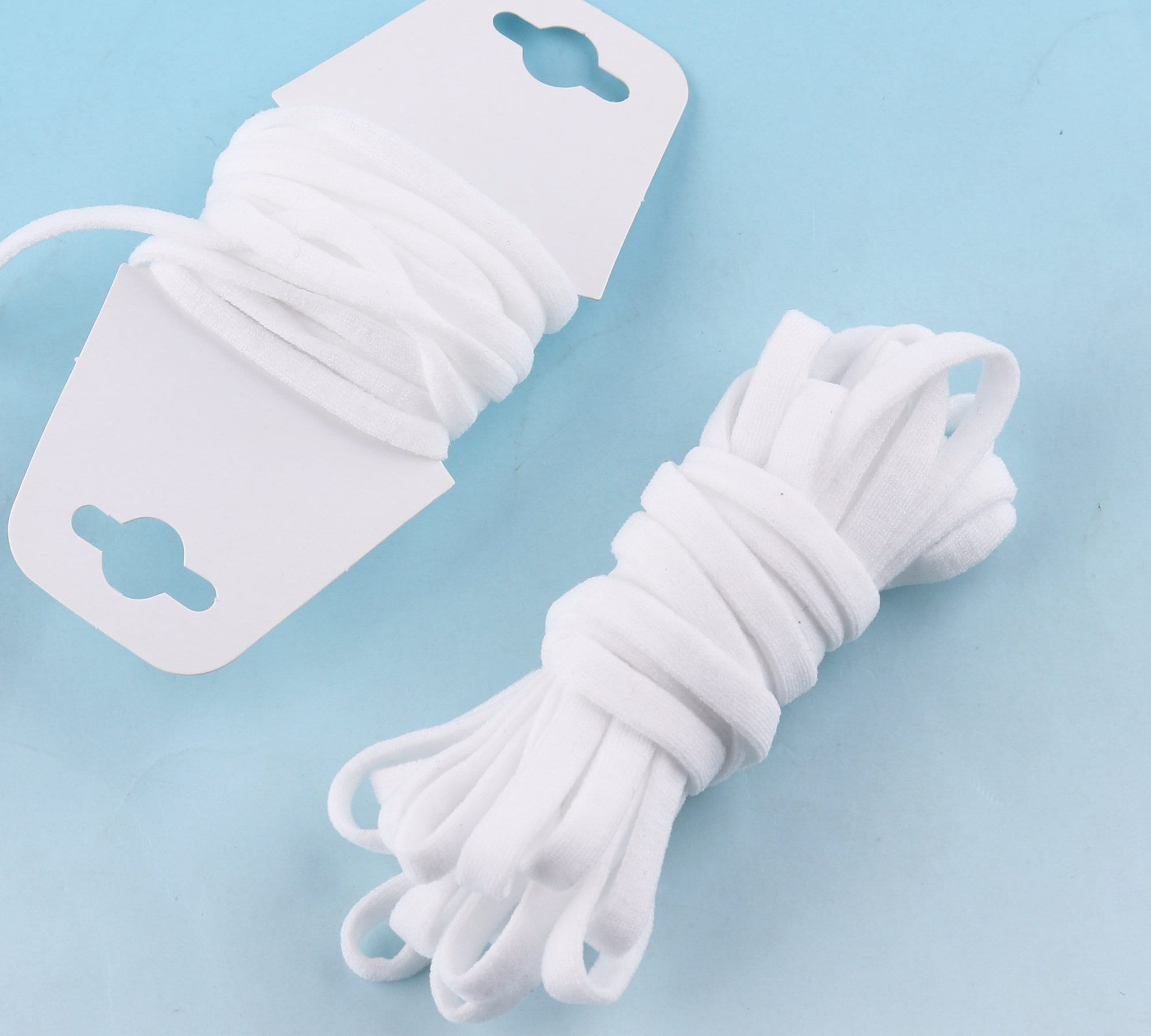 100yards Soft Elastic Cord for sewing 4mm/5mm Flat White Etsy