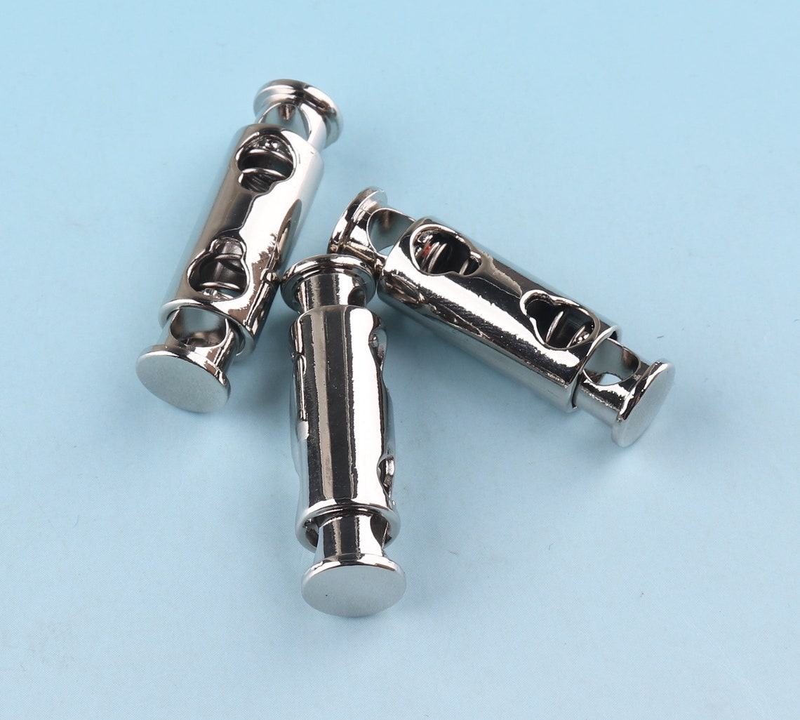 Silver Toggle Cord Stopper 6pcs 4.5mm Cord Toggle Lock Metal Etsy UK