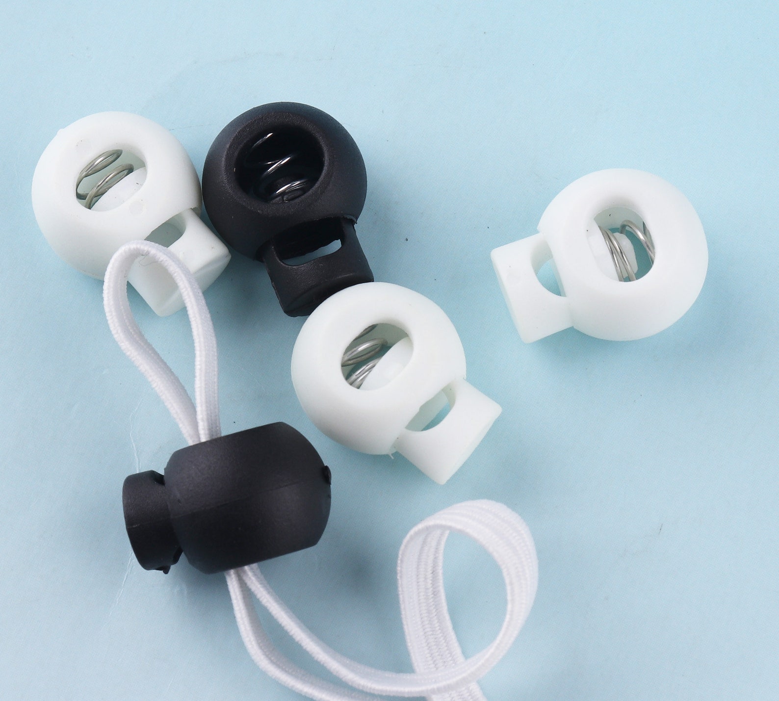 Cord adjuster Rope Cord Stopper 3050pcs 7mm Black Cord Locks Etsy