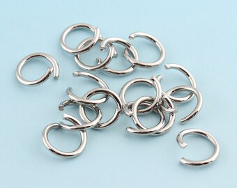 Silver Jump Rings 100pcs 11mm Open Jump rings Split Rings Metal Split Ring for Chain Wholesale Jump Ring Findings
