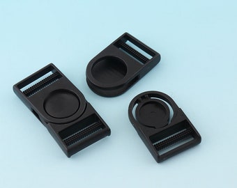 Release Buckle 10pcs 15mm Black Plastic Buckle Adjuster Buckle 6pcs Strap Buckle Adjuster Slider Buckle Bag Hardware