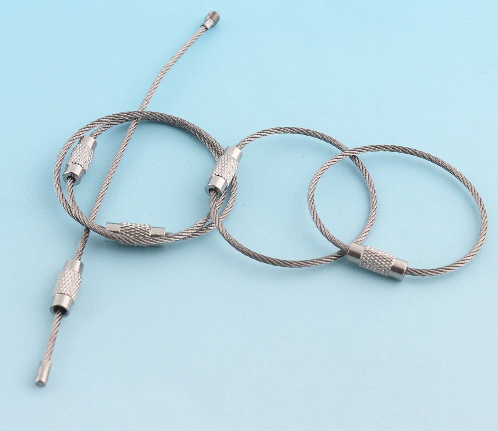 Wire Key Ring Wire Keychain Key Ring 15pcs Large Key Fob Ring Etsy