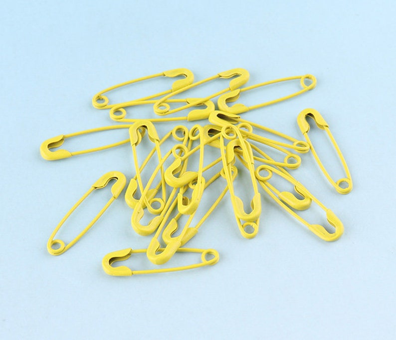 Mini Safety Pins 100300 Pcs 194 Mm Rainbow Brooch Safety Etsy