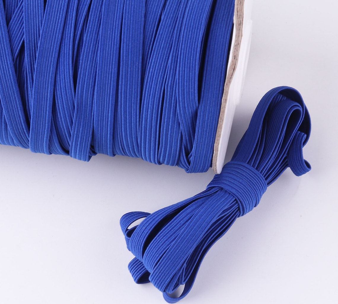Aqua Elastic Cord 6mm1/4 5yards Flat Elastic Band for Etsy