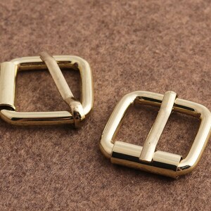 6pcs 20mm Golden Belt Buckle Adjuster Buckle Tri Bar Buckles Strap Buckle Adjuster Slider Handbag Handware Bag Making Accessories