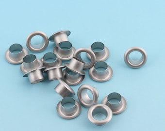 Matte Silver Eyelets 100pcs 10mm Round Grommet Eyelets with washer Metal Eyelet  for Sewing Bead Cores Clothes Leather/ Canvas/Shoe Making