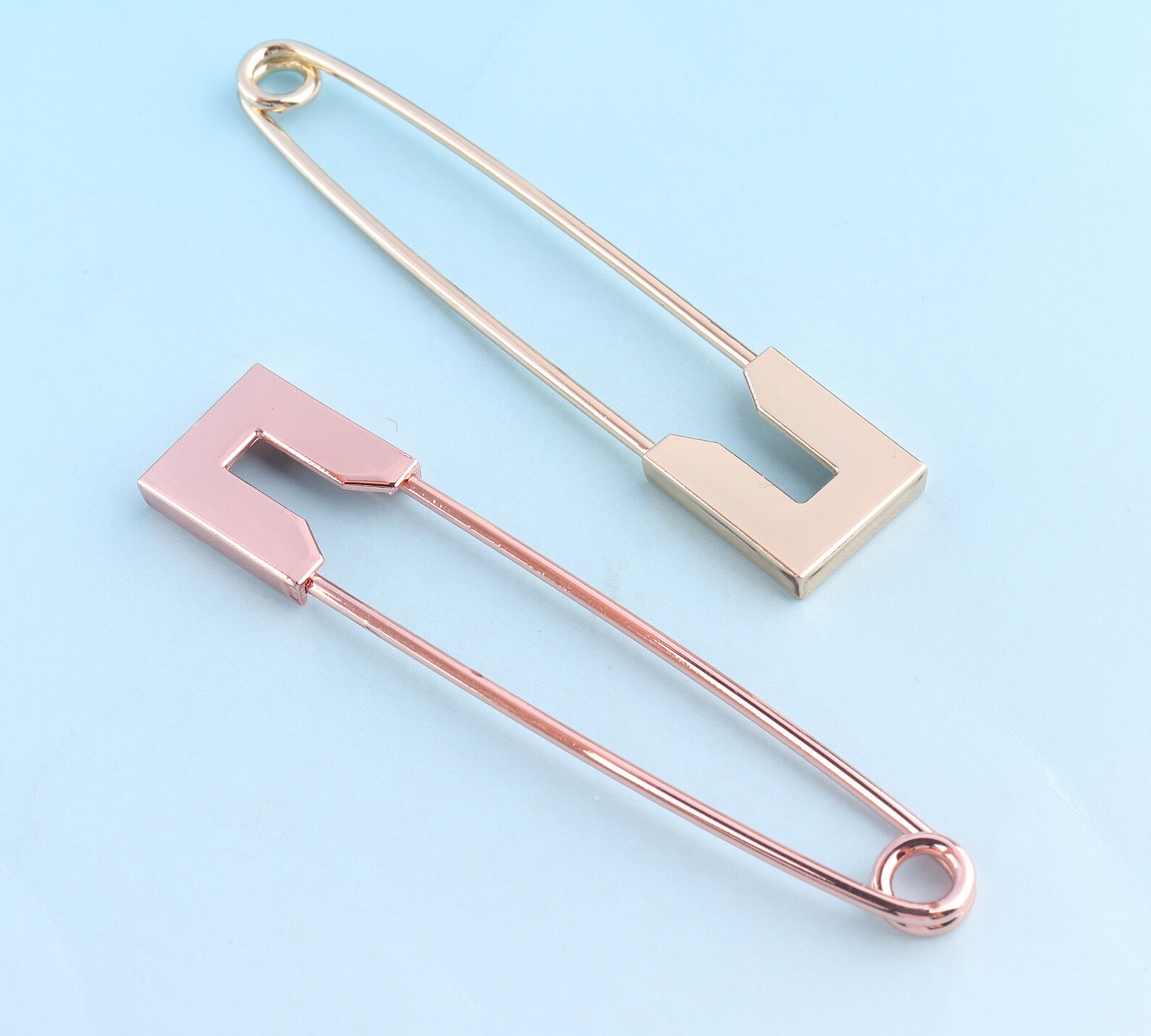 Rose Gold Safety Pins 10 Pcs 70mm/80mm Charming Shawl Pins Etsy