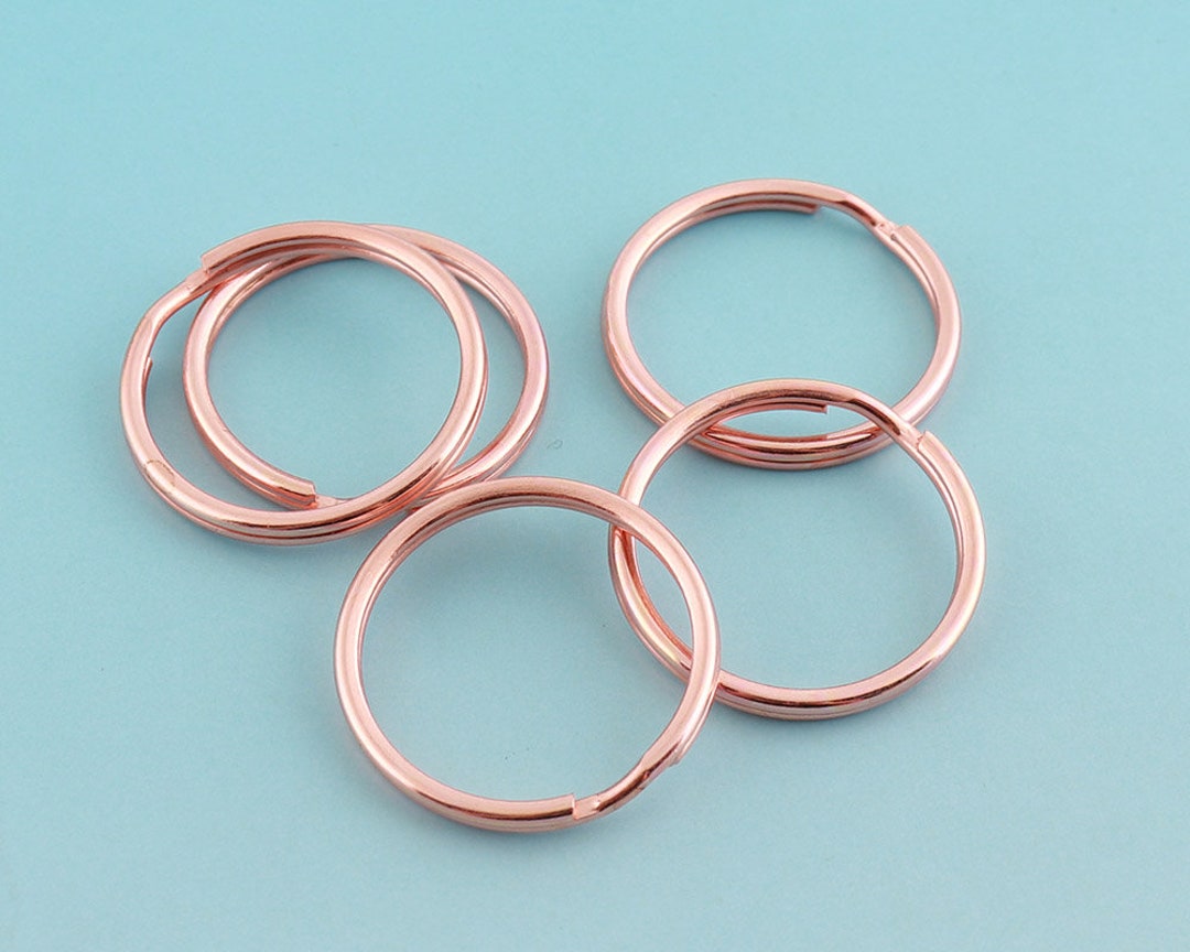 30pcs Rose Gold Key Ring O Ring Large Key Fob Ring 25mm Metal Etsy