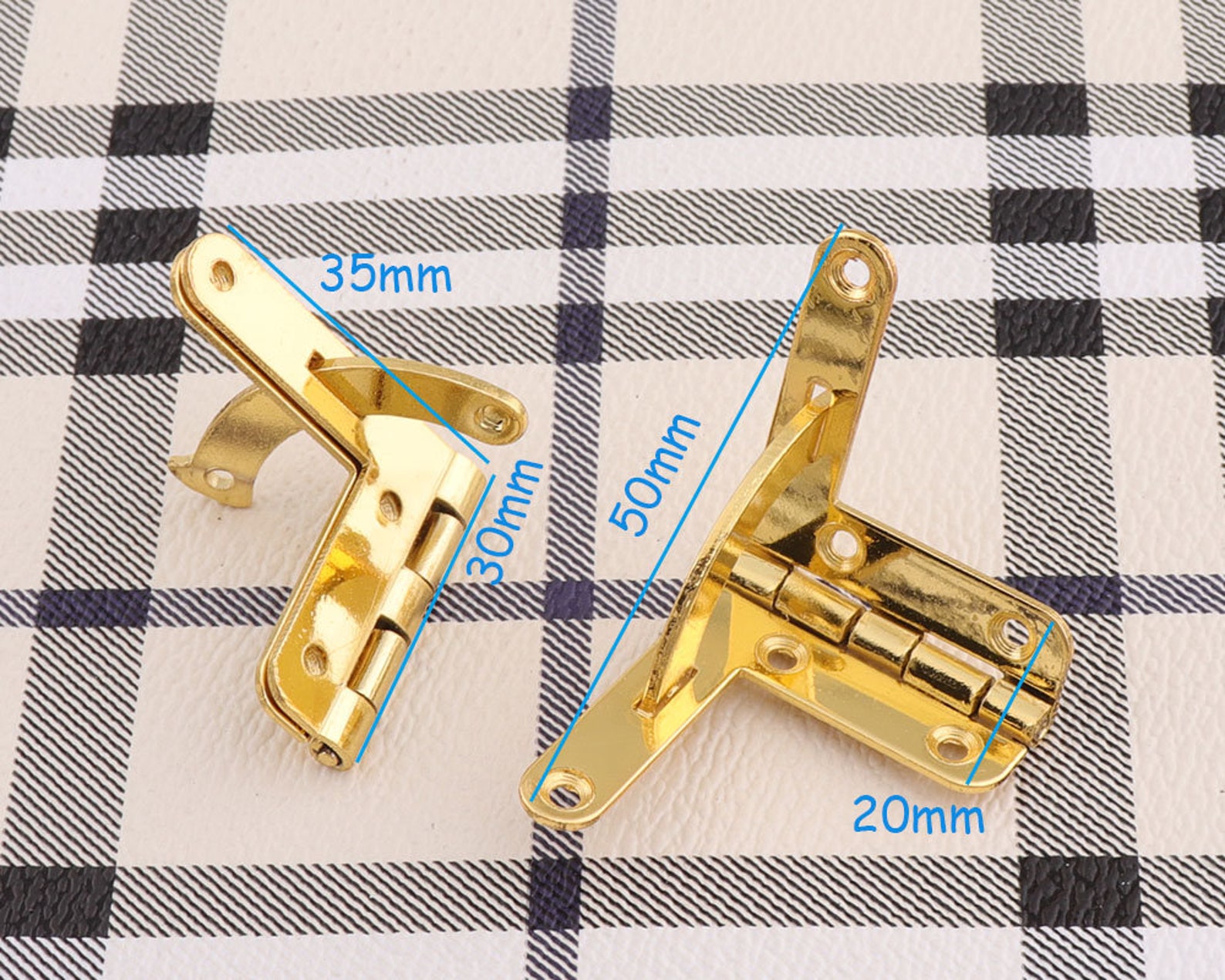 8sets Silde Golden Hinges Hinges Box Hingesmini Etsy