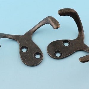 Antique Bronze Wall Hook Strong Wall Mount Coat Hat Hook Vintage Head Forestry Solid Brass hook furniture hardware